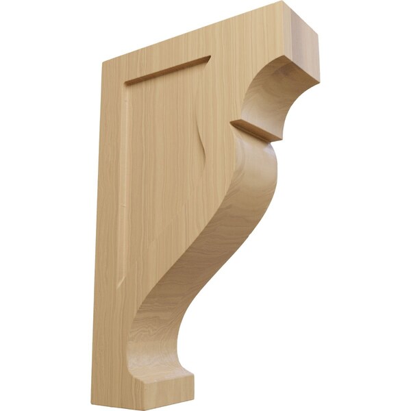 Ekena Millwork 1 3/4"W x 5"D x 8"H Mini Rockport Wood Corbel, Cherry - CORW02X05X08RKCH