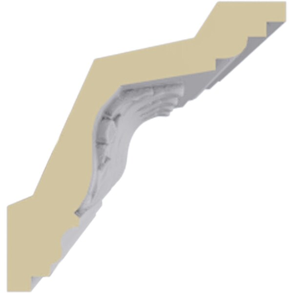 Ekena Millwork 3 1/4"H x 3 1/8"P x 4 3/8"F x 94 1/2"L, (4 5/8" Repeat), Colton Crown Moulding - MLD03X03X04CO