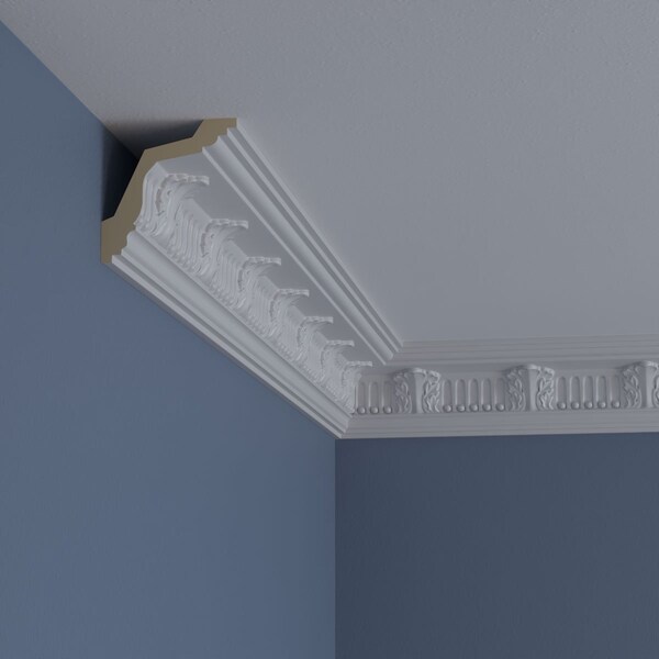 Ekena Millwork 3 1/4"H x 3 1/8"P x 4 3/8"F x 94 1/2"L, (4 5/8" Repeat), Colton Crown Moulding - MLD03X03X04CO