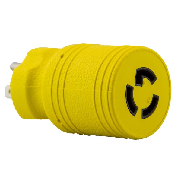 Adaptador Ericson Nema L5-15P a 5-20C, con advertencia amarilla - 1705