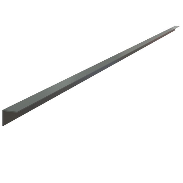 Designs Of Distinction 7/8in Aluminum L-Channel - 72inL - Flat Black - 01110451WR1