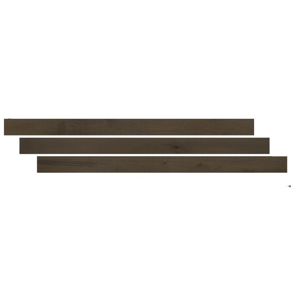 Msi LVT Trim, Wood, Gray-Dark, 48 in L, 0.63 in W, Low Gloss - ZOR-LVT-TR-0601