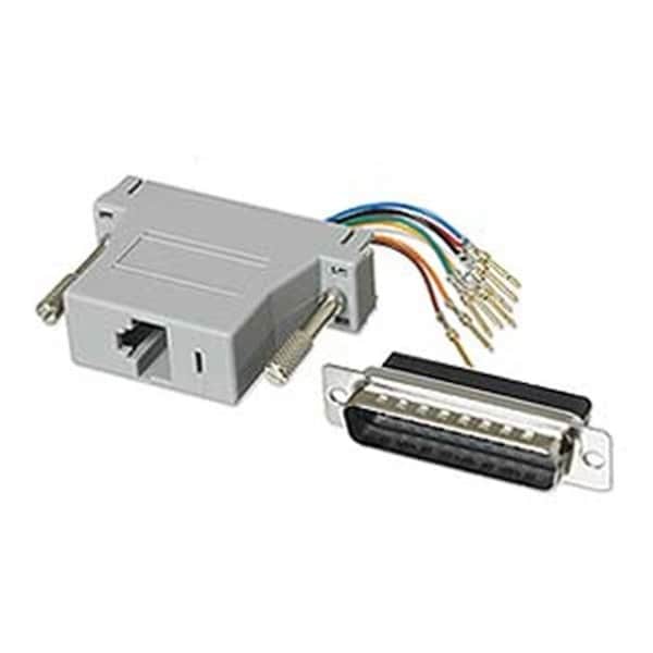 Ziotek Inc Ziotek 131 2070 Adaptador Modular DB25m a RJ45 - 131 2070