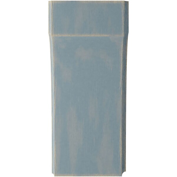 Ekena Millwork 3 1/2"W x 4"D x 8"H Clarksville Wood Vintage Decor Bracket, Driftwood Blue - BKTWD04X04X08CVBU