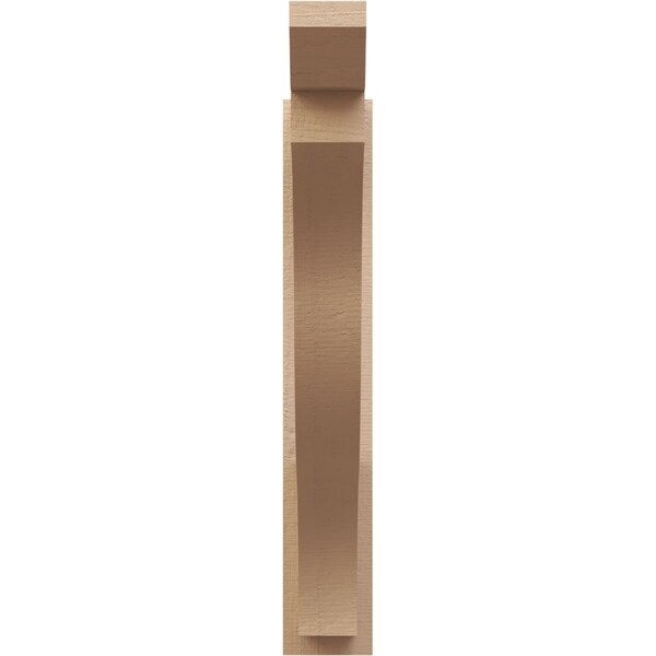 Ekena Millwork 5 1/2-in W x 30-in D x 34-in H Funston Slat Rough Cedar Woodgrain TimberThane Outlooker, Primed Tan - OUTUR055X30X34FST24RCPR