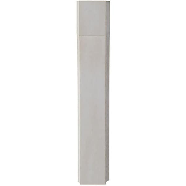 Ekena Millwork 1 3/4"W x 4"D x 10"H Clarksville Wood Vintage Decor Bracket, Chalk Dust White - BKTWD02X04X10CVWH
