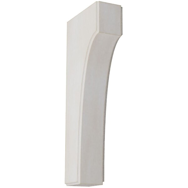 Ekena Millwork 1 3/4"W x 4"D x 10"H Clarksville Wood Vintage Decor Bracket, Chalk Dust White - BKTWD02X04X10CVWH