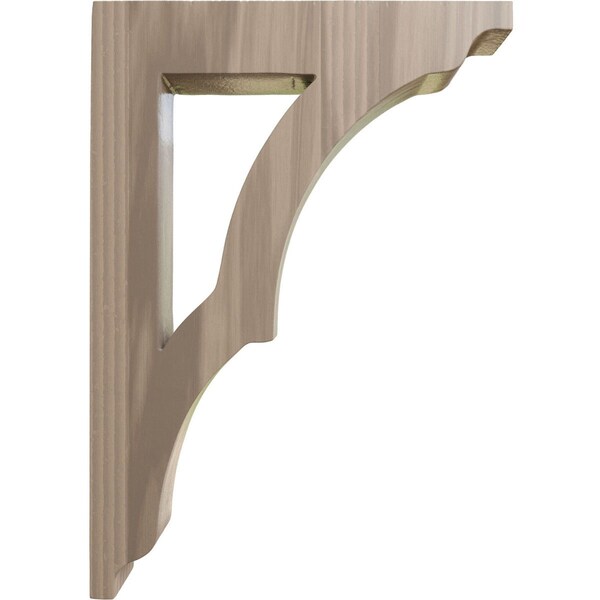 Ekena Millwork 1 3/4"W x 8 1/2"D x 12"H Large Avila Wood Bracket, Walnut - BKTW01X08X12AVWA