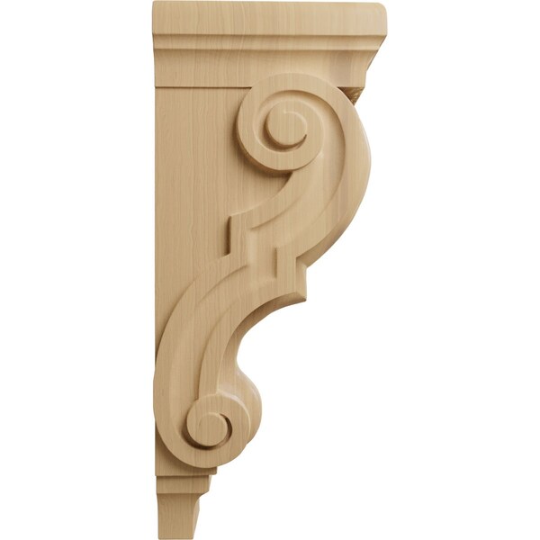 Ekena Millwork 6"W x 7 1/2"D x 18"H Extra Large Traditional Wood Corbel, Cherry - CORW06X08X18TRCH