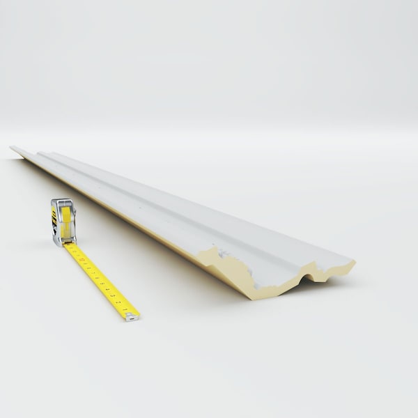 Ekena Millwork 7 1/4"H x 5 3/8"P x 8 5/8"F x 94 1/2"L, (9 5/8" Repeat), Dublin Crown Moulding - MLD07X05X08DU