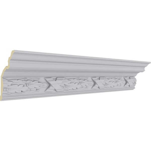 Ekena Millwork 7 1/4"H x 5 3/8"P x 8 5/8"F x 94 1/2"L, (9 5/8" Repeat), Dublin Crown Moulding - MLD07X05X08DU