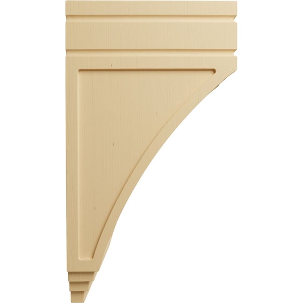 Ekena Millwork 5"W x 7 3/4"D x 14"H Large San Juan Wood Corbel, Alder - CORW05X07X14SJAL