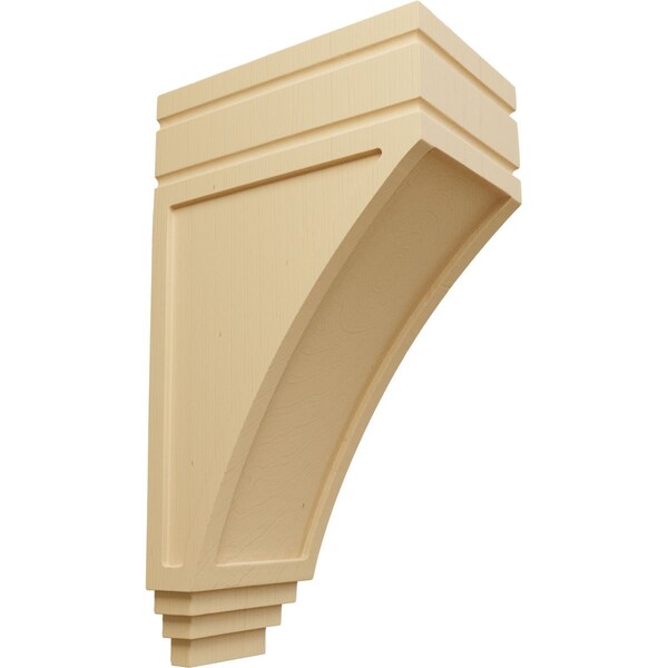 Ekena Millwork 5"W x 7 3/4"D x 14"H Large San Juan Wood Corbel, Alder - CORW05X07X14SJAL