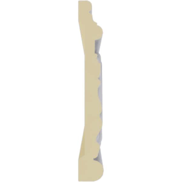 Ekena Millwork Chair Rail Moulding, Urethane, 96 in L, 7 in H - MLD07X01WE