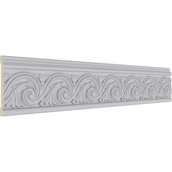 Ekena Millwork Chair Rail Moulding, Urethane, 96 in L, 7 in H - MLD07X01WE