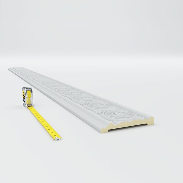 Ekena Millwork Chair Rail Moulding, Urethane, 96 in L, 7 in H - MLD07X01WE