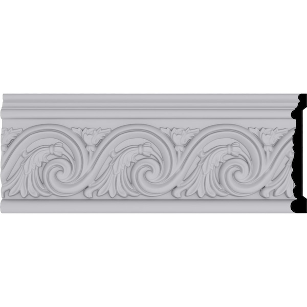 Ekena Millwork Chair Rail Moulding, Urethane, 96 in L, 7 in H - MLD07X01WE