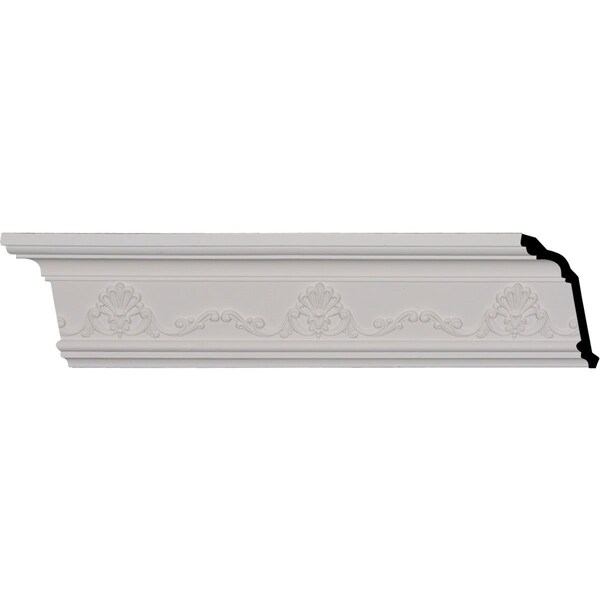 Ekena Millwork SAMPLE - 4 3/8"H x 3 1/4"P x 5 3/8"F x 12"L, (6 1/2" Repeat), Versailles Crown Moulding - SAMPLE-MLD04X04X05VE