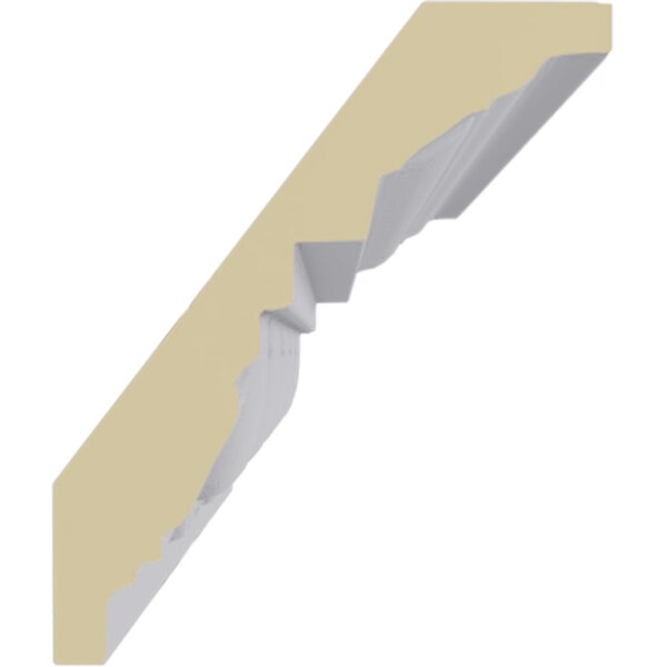 Ekena Millwork 3 1/4"H x 2 3/4"P x 4 3/8"F x 94 1/2"L Traditional Egg & Dart with Beads Crown Moulding - MLD03X02X04TR