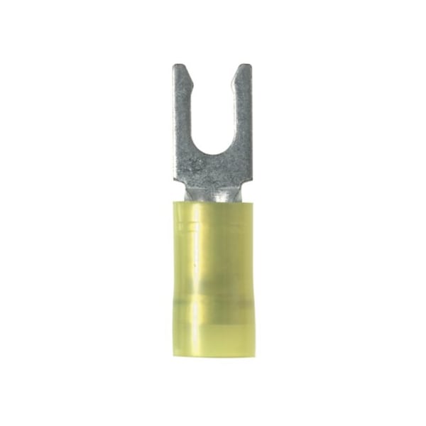 Terminal de horquilla con seguro Panduit, aislado con nylon, 12 -, PN10-10LF-D, Paquete de 500 - PN10-10LF-D