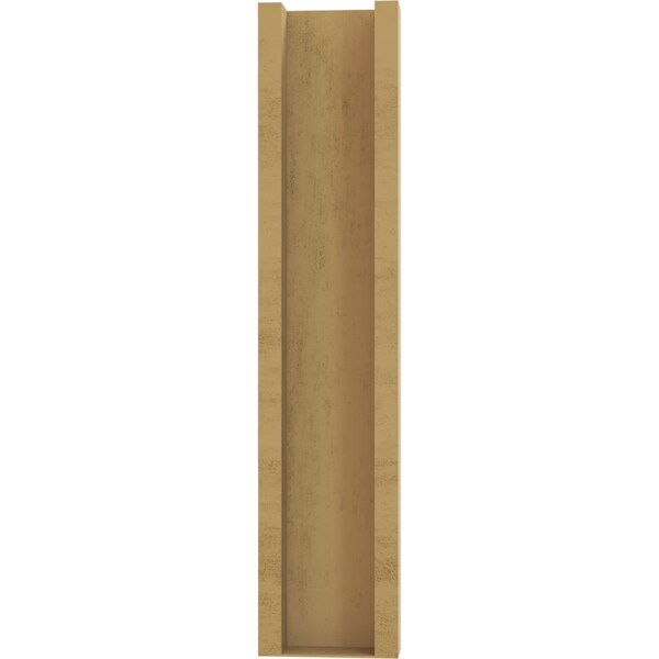 Ekena Millwork 6-in W x 20-in D x 28-in H Funston Block Rough Cedar Woodgrain TimberThane Outlooker, Primed Tan - OUTUR060X20X28FST44RCPR