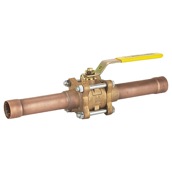 Milwaukee Valve Manual 2-Way Ball Valve, NPT, Bronze - 17903S