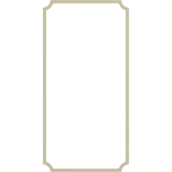 Ekena Millwork 24-in. W x 48-in. H Large Classic Panel Moulding Kit Single Panel - PMLKLCL24X48A