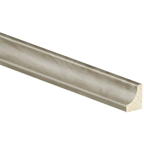 Interplast Group Cove Moulding, 8 ft L, 1116 in W, Polystyrene, River Gray, Ceiling Mounting - 81000800504