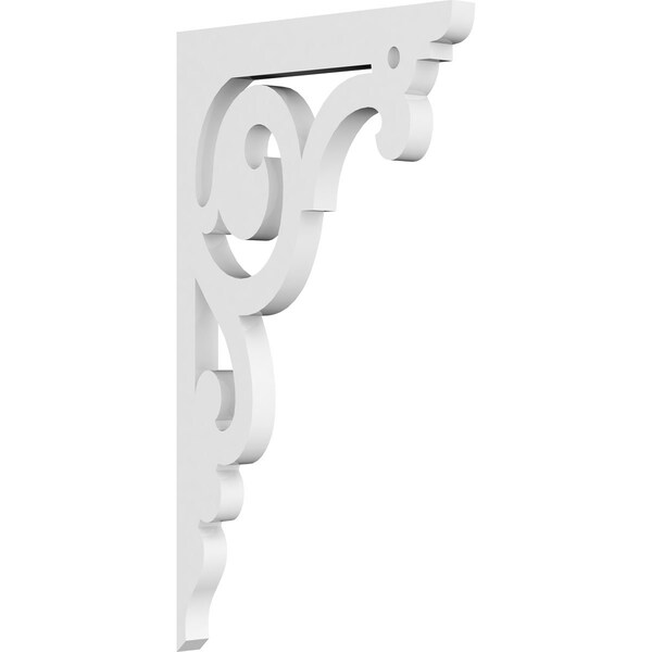 Ekena Millwork Hurley Architectural Grade PVC Bracket, 5/8"W X 7"D X 12"H - BKTP01X07X12HU