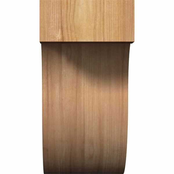 Ekena Millwork Del Monte Rough Sawn Corbel, Western Red Cedar, 4"W x 8"D x 8"H - COR04X08X08DEL00RWR