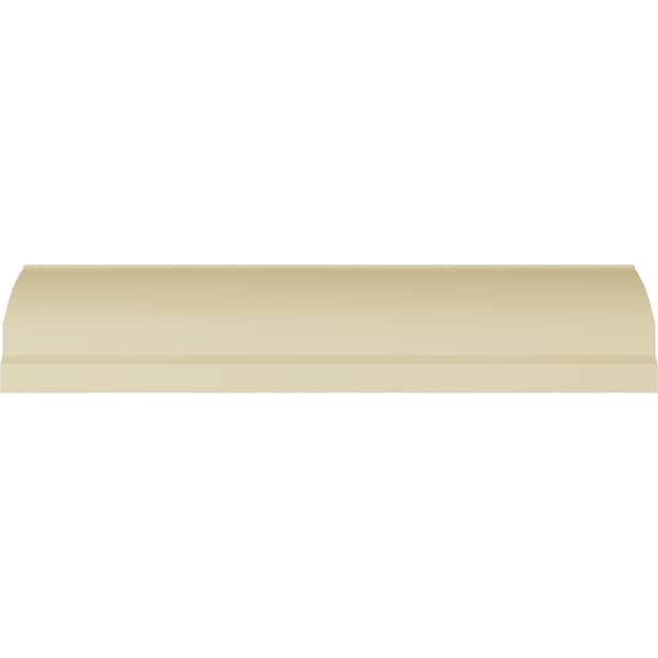 Ekena Millwork 3 5/8"H x 2 1/2"P x 4 5/8"F x 94 1/2"L Classic Smooth Crown Moulding - MLD04X02X05CL