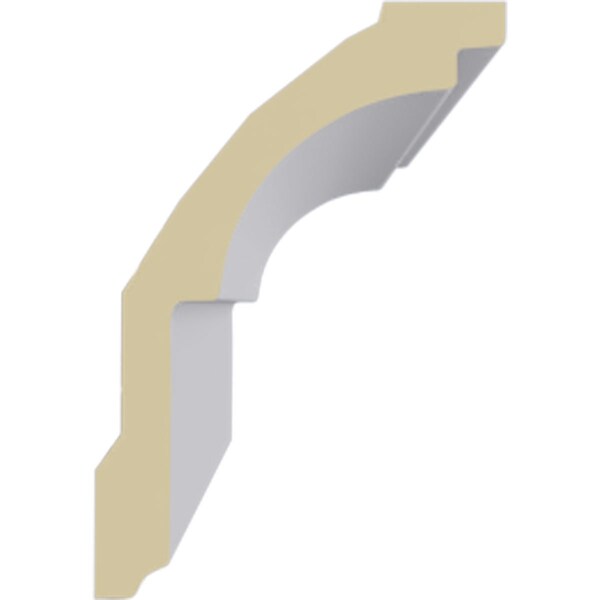 Ekena Millwork 3 5/8"H x 2 1/2"P x 4 5/8"F x 94 1/2"L Classic Smooth Crown Moulding - MLD04X02X05CL