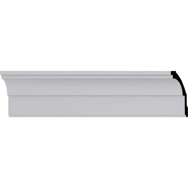 Ekena Millwork 3 5/8"H x 2 1/2"P x 4 5/8"F x 94 1/2"L Classic Smooth Crown Moulding - MLD04X02X05CL