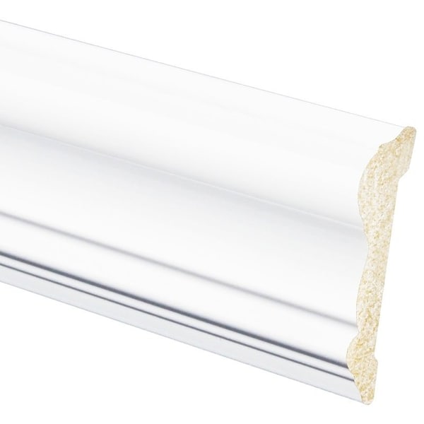 Inteplast Group 297 Chair Rail Moulding, 8 ft L, 21316 in W, 916 in Thick, Polystyrene - 52970800032