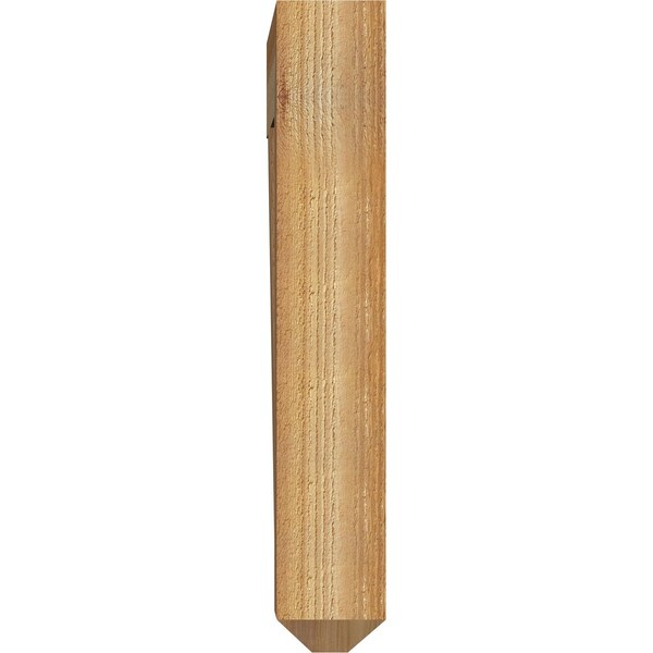 Ekena Millwork Thorton Craftsman Rough Sawn Bracket, Western Red Cedar, 4"W x 20"D x 24"H - BKT04X20X24THR04RWR