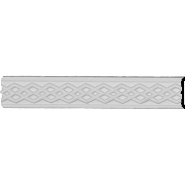 Ekena Millwork 1 1/8"H x 3/8"P x 94 1/2"L, (3/4" Repeat), Swindon Chair Rail - CHA01X01SW