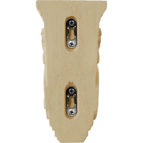 Ekena Millwork 3 1/2"W x 4"D x 7"H Small Traditional Acanthus Corbel, Maple - CORW03X04X07TAMA