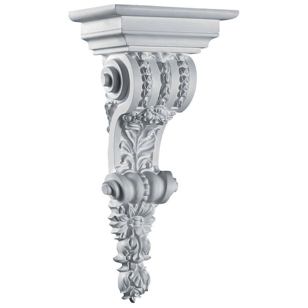 Ekena Millwork 9 1/2"W x 6 5/8"D x 20 1/8"H Marseille Corbel - COR09X20X06MA