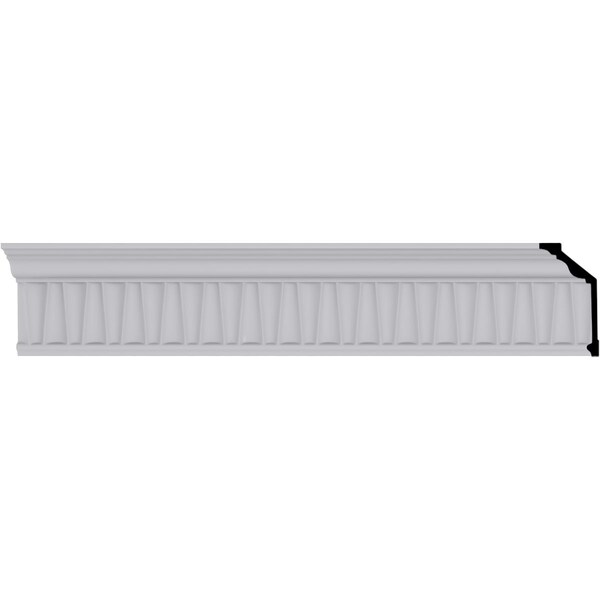 Ekena Millwork 5 5/8"H x 3"P x 6 1/4"F x 94 1/2"L Naomi Crown Moulding - MLD06X03X06NA