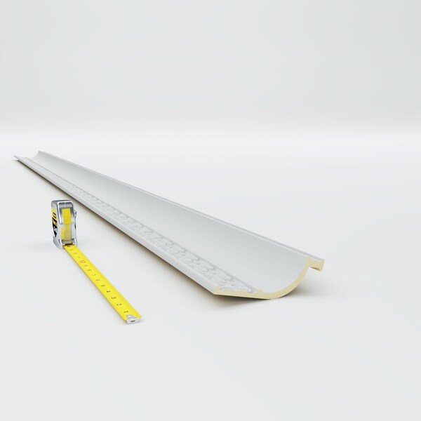 Ekena Millwork 5 5/8"H x 2 1/4"P x 6"F x 94 1/2"L, (2 1/8" Repeat), Bedford Crown Moulding - MLD05X02X06BE