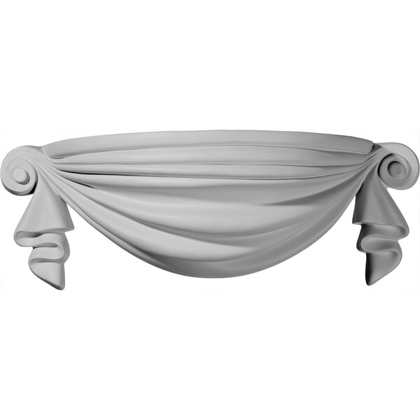 Ekena Millwork 19 1/2"W x 7 5/8"D x 6 5/8"H, Ribbon Wall Sconce - SCO19X07X06RI