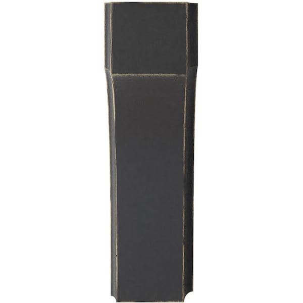 Ekena Millwork 1 3/4"W x 4"D x 6"H Clarksville Wood Vintage Decor Bracket, Black - BKTWD02X04X06CVBL