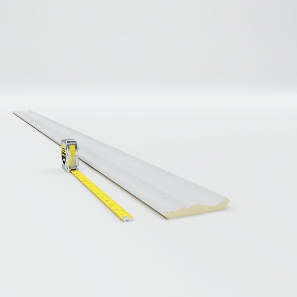 Ekena Millwork 3 3/4"H x 3 3/8"P x 5"F x 94 1/2"L Theia Bead and Barrel Crown Moulding - MLD03X03X05TH