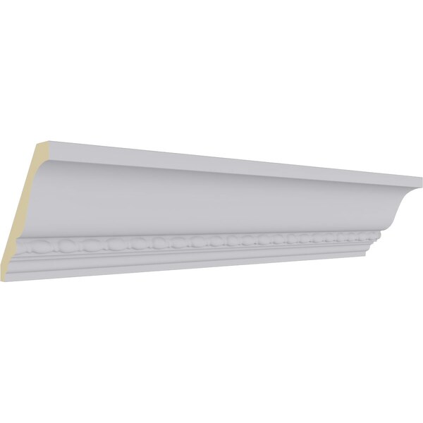 Ekena Millwork 3 3/4"H x 3 3/8"P x 5"F x 94 1/2"L Theia Bead and Barrel Crown Moulding - MLD03X03X05TH