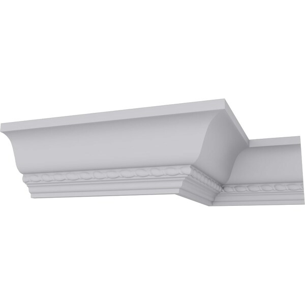 Ekena Millwork 3 3/4"H x 3 3/8"P x 5"F x 94 1/2"L Theia Bead and Barrel Crown Moulding - MLD03X03X05TH