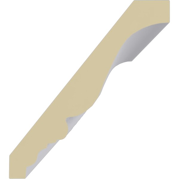 Ekena Millwork 3 3/4"H x 3 3/8"P x 5"F x 94 1/2"L Theia Bead and Barrel Crown Moulding - MLD03X03X05TH