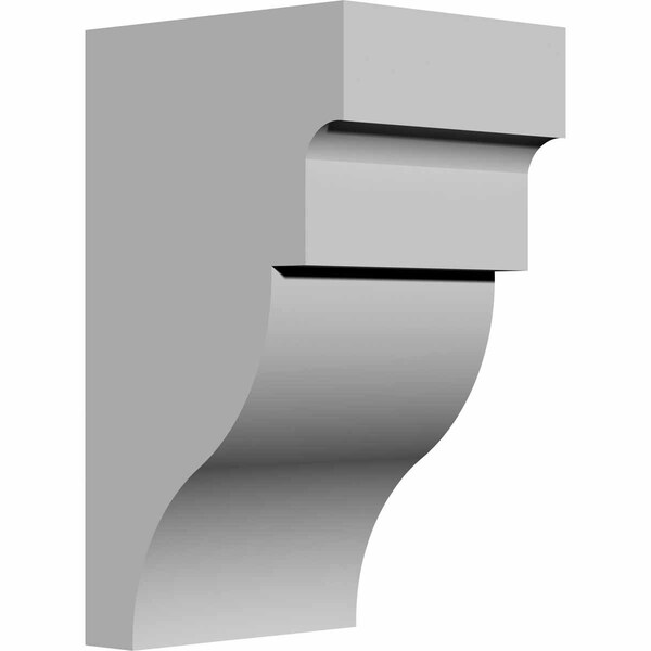 Ekena Millwork 3 1/2"W x 4"D x 7"H Wigan Bracket - BKT03X04X07WG