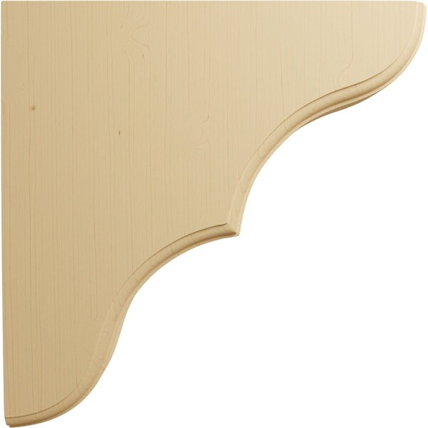 Ekena Millwork 1 3/4"W x 10"D x 10"H Stratford Wood Bracket, Alder - BKTW02X10X10STAL