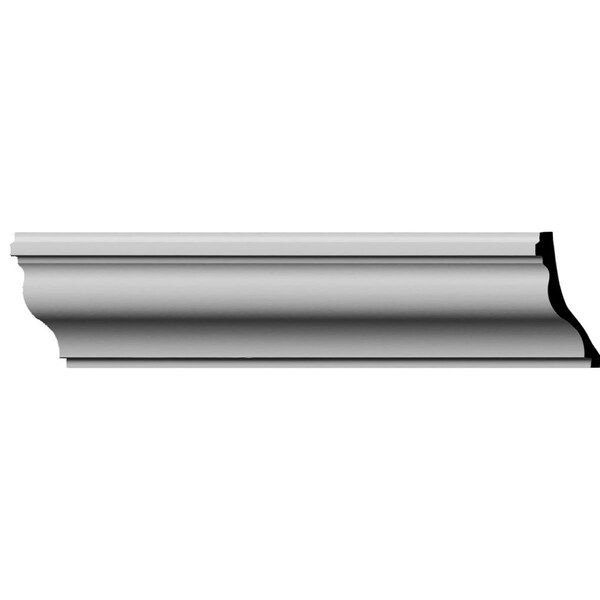 Ekena Millwork SAMPLE - 3 5/8"H x 2 1/4"P x 4 1/4"F x 12"L Milton Smooth Crown Moulding - SAMPLE-MLD07X03X08MI