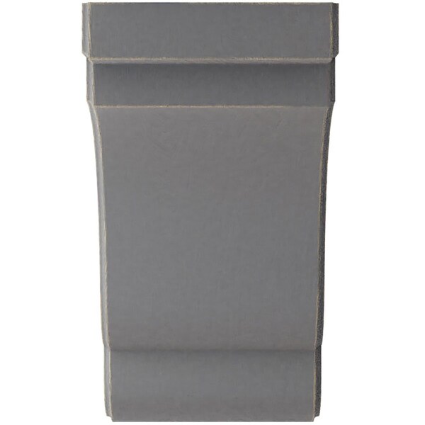 Ekena Millwork 5 1/4"W x 7 1/4"D x 9 1/2"H Bedford Wood Vintage Decor Bracket, Pebble Grey - BKTWD05X07X10BEPG
